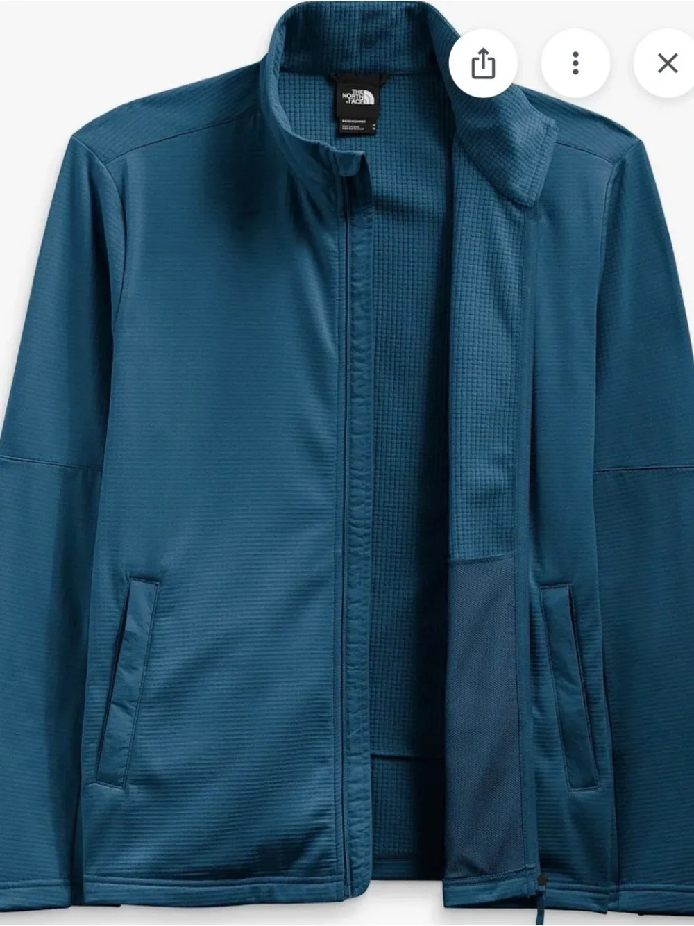 The North Face Men's Wayroute Teal Zip-Up Performance Jacket